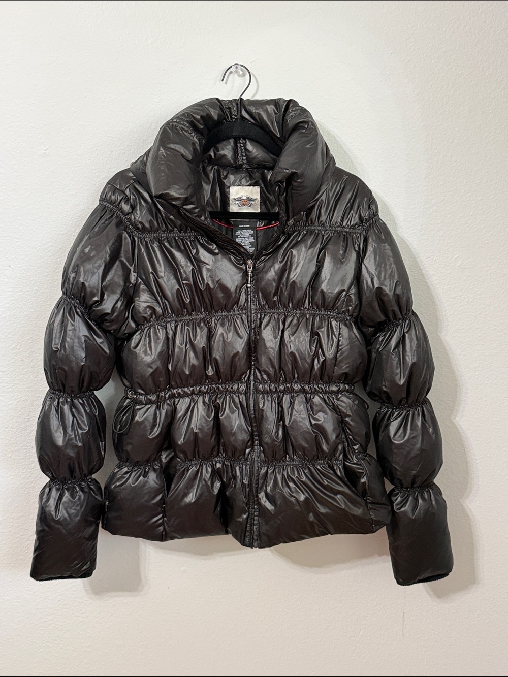 Harley-Davidson Motorcycle Duck Down Puffer Jacket Women’s Size‎ Large